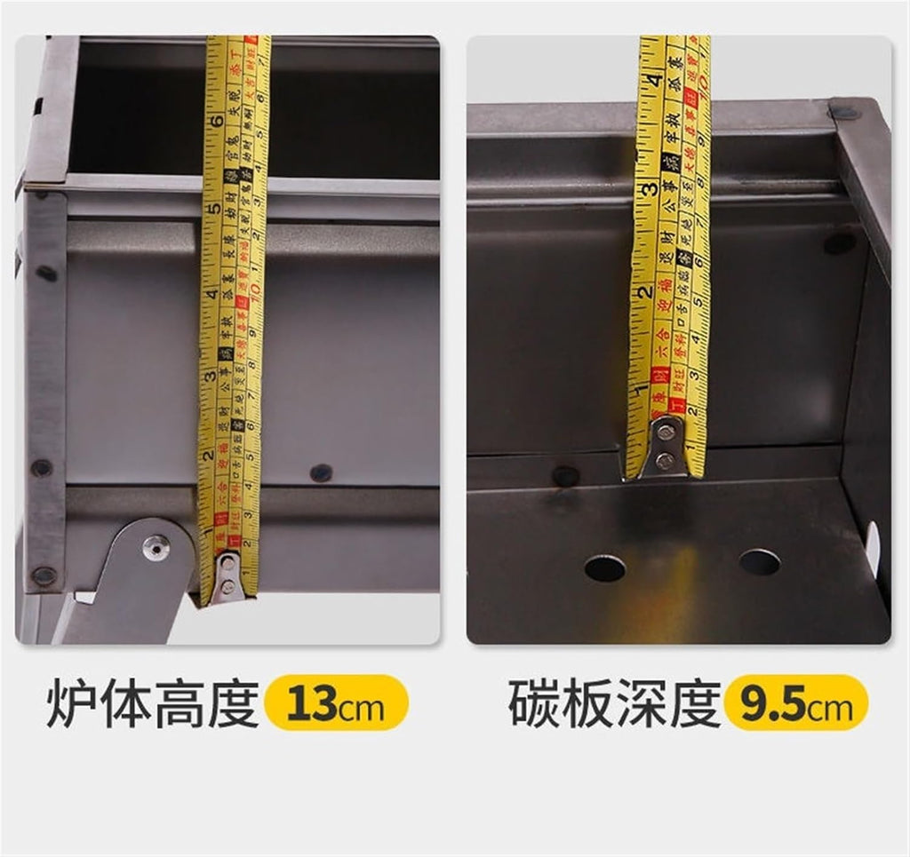 Portable Charcoal Grill Outdoor Folding Charcoal Barbecue Grill Portable for Garden Camping Family Dinners BBQ Grill for Outdoor(50 * 47 * 23cm)