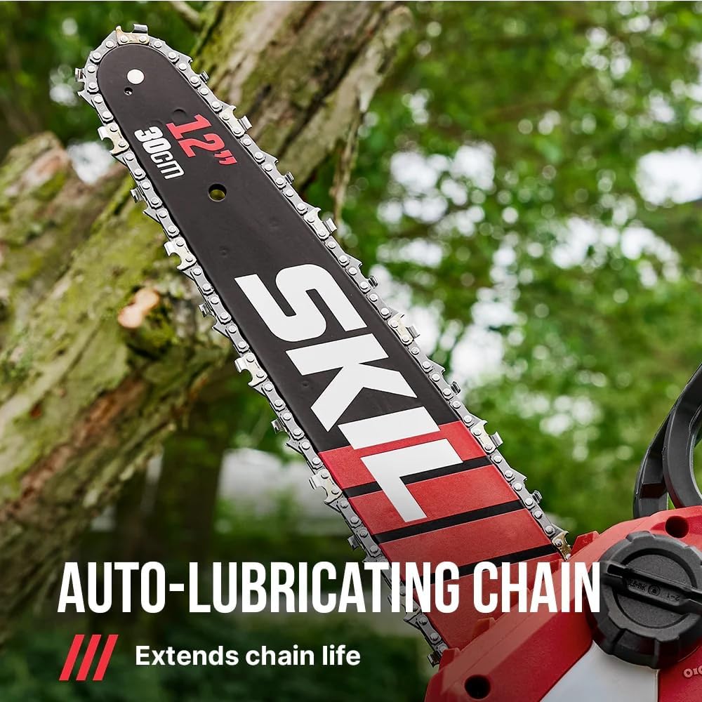 SKIL PWR CORE 40 Brushless 40V 12-Inch Chainsaw Kit, Battery Powered Chainsaw, Electric Cordless, Includes 40V 2.0Ah Battery and Charger - TH1200C-11