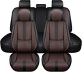 Leather Seat Covers for Hyundai Santa Cruz 2022-2025 2026,Premium Car Seat Covers Full Set,Waterproof Car Seat Protectors with Airbag,Comfort Interior Cover Seats for Cars(Black+Brown)