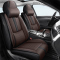 Car Seat Covers for GX 460,for Lexus GX 460 2010-2023,Leather Front Seat Covers,Airbag-Compatible Car Seat Protectors,Waterproof Seat Cover for Cars(Black+Coffee,2PCS/with Pillows)