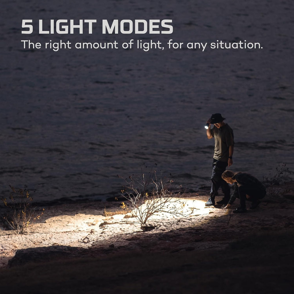 NEBO Davinci 12000L Flashlight | 12000 Lumen LED USB Rechargeable Flashlight & Power Bank, 5 Light Modes, Adjustable Zoom, IP67 Waterproof