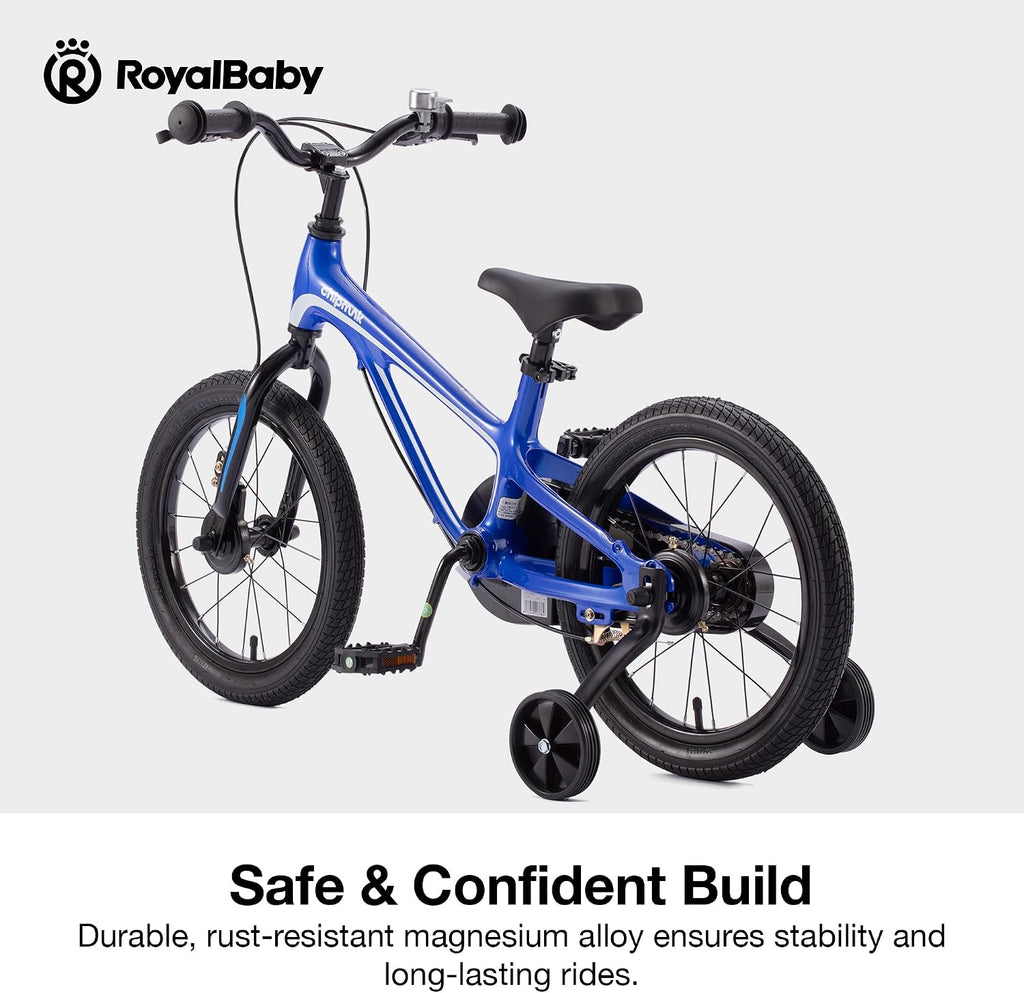 RoyalBaby Kids Bike Lightweight Magnesium Alloy, 14 16 18 Inch Children's Bicycle for Boys Girls Ages 3-9