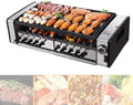 Electric Barbecue Grill, Automatic Rotating Grill Grate,Smokeless Rotary,10 Skewers Rotating Grill Grate,Double Layer Capacity,For Home,Kitchen,Outdoor Party Campfire Barbecue