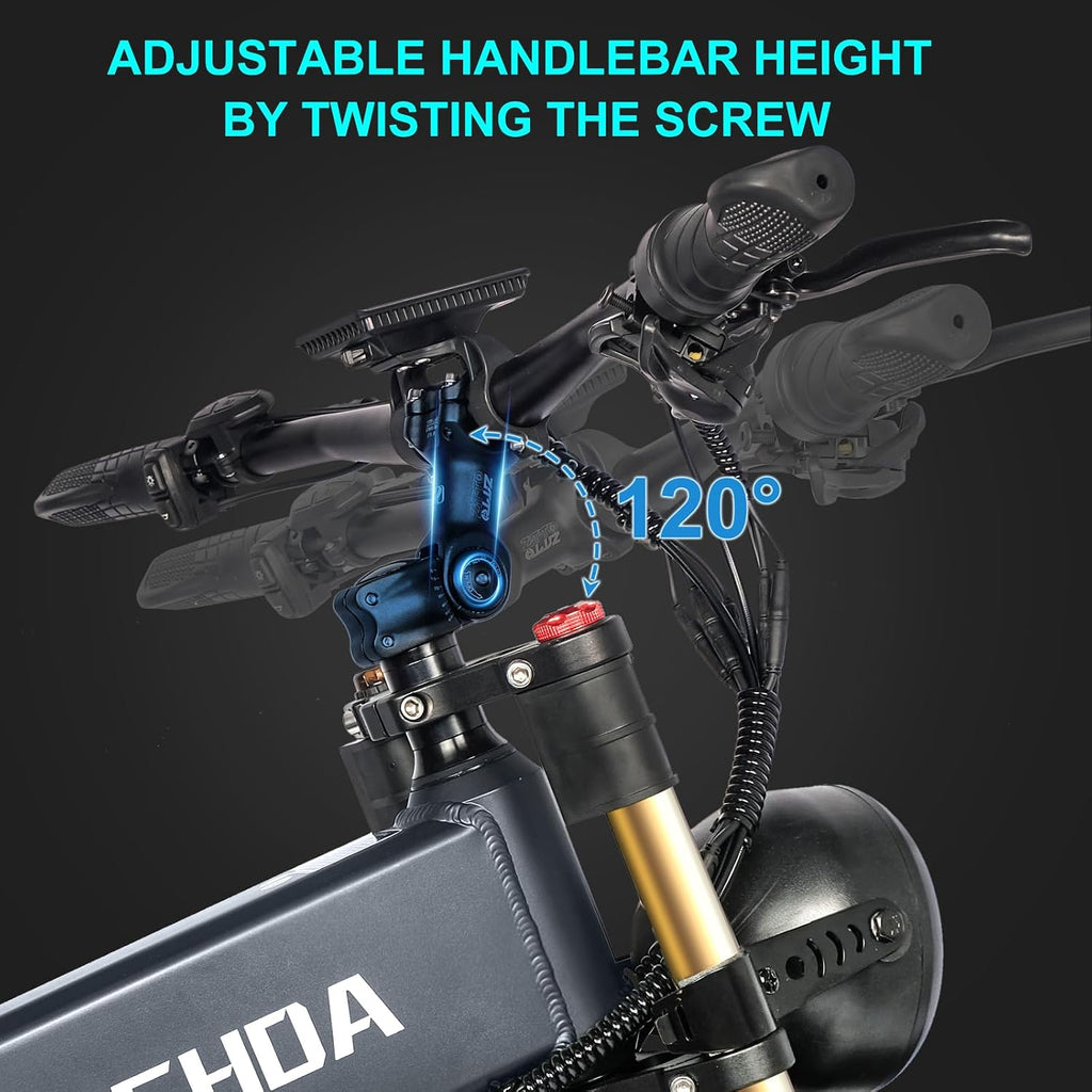 Electric Bike for Adults with 1500W Peak Motor 30 MPH & 65 Miles /130 Miles Long Range Fast E Dirt Bike, 48V 40Ah/20Ah Removable Battery, Full Suspension 26' Fat Tire Mountain Bike