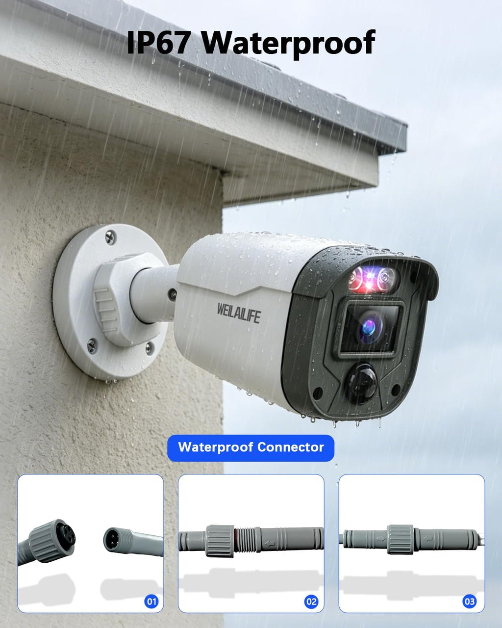 【122° Wide-Angle】 Outdoor Wired Security Camera System, Home Video Surveillance Systems, CCTV Cameras for Home, DVR Surveillance Kits
