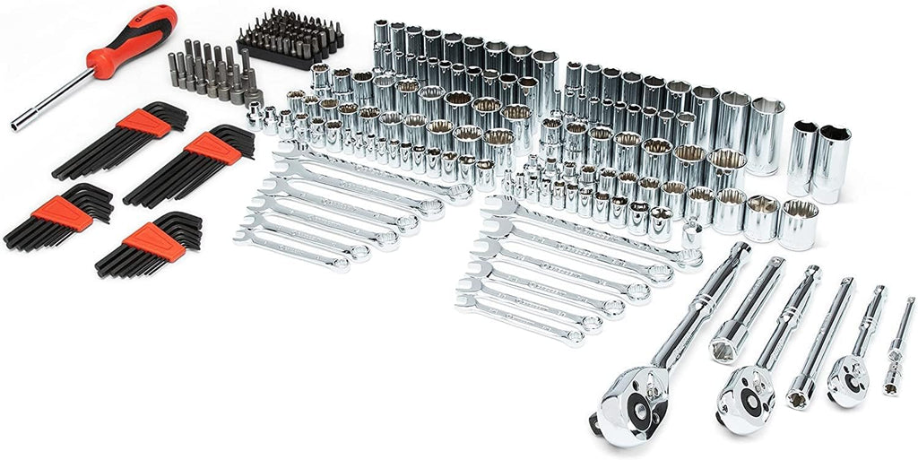 Crescent 229 Piece 1/4', 3/8' & 1/2' Drive Mechanics Hand Tool Set with 3 Drawer Storage Case - CTK229C