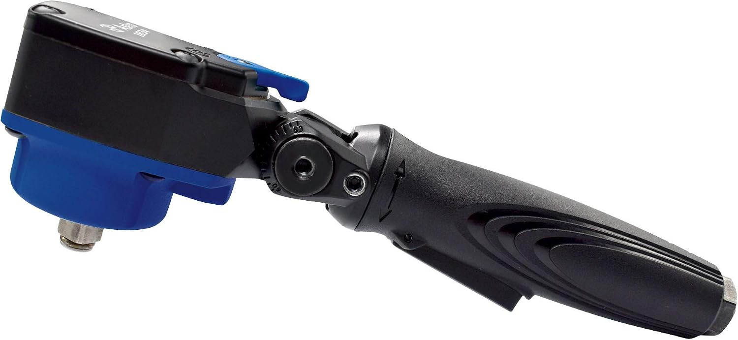 Astro Tools 1834 1/2' Nano Flex-Head Angle Impact Wrench + Astro Pneumatic 11Pc 1/2' Drive Low Profile Nano Impact Sockets