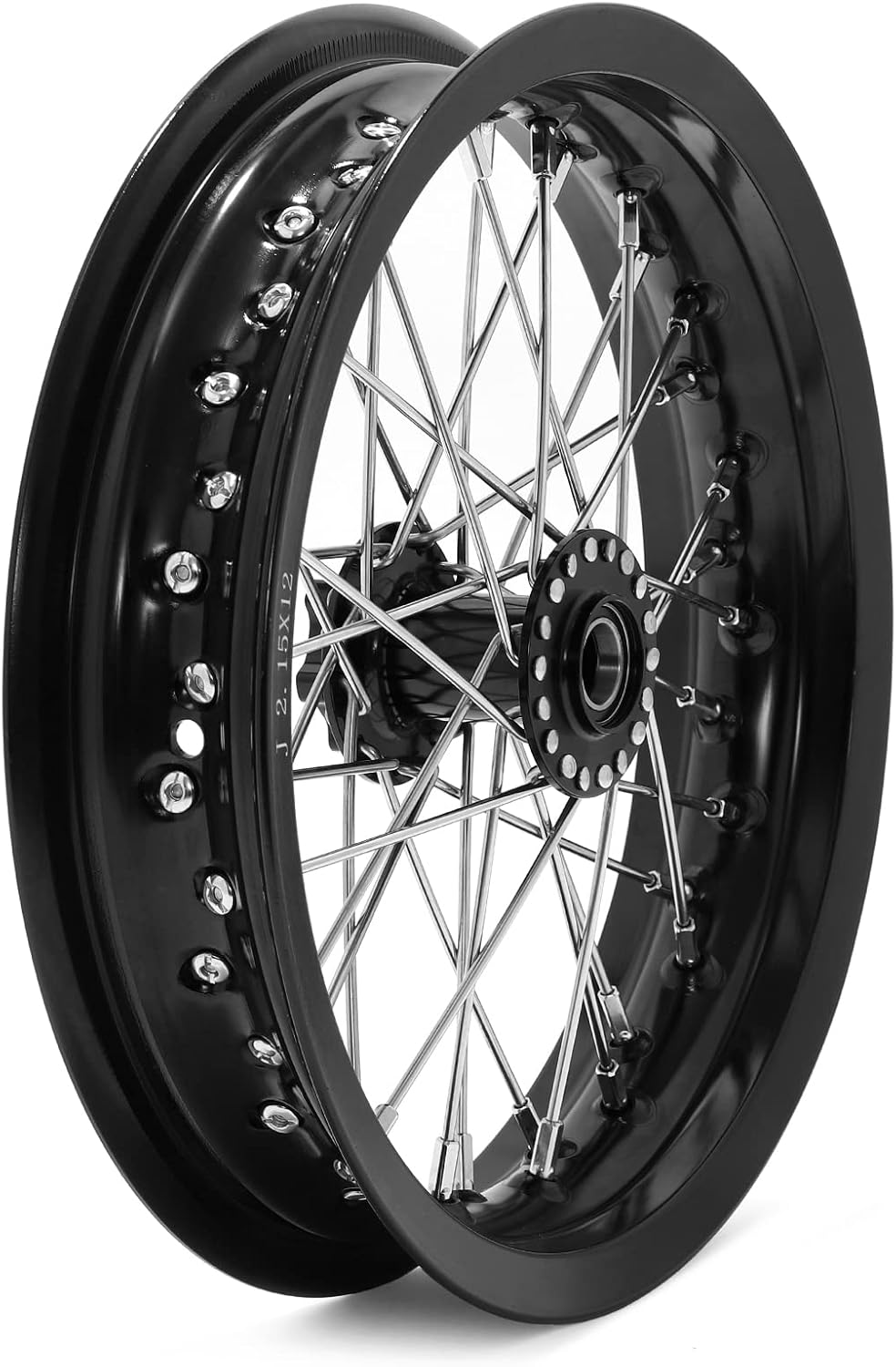 TOFR 12' x 2.15' Front Wheel Rim Hub for Sur-Ron Surron Light Bee X LBX for Segway X160 X260 for Talaria Sting Talaria XXX for Apollo RFN for Beta Explorer
