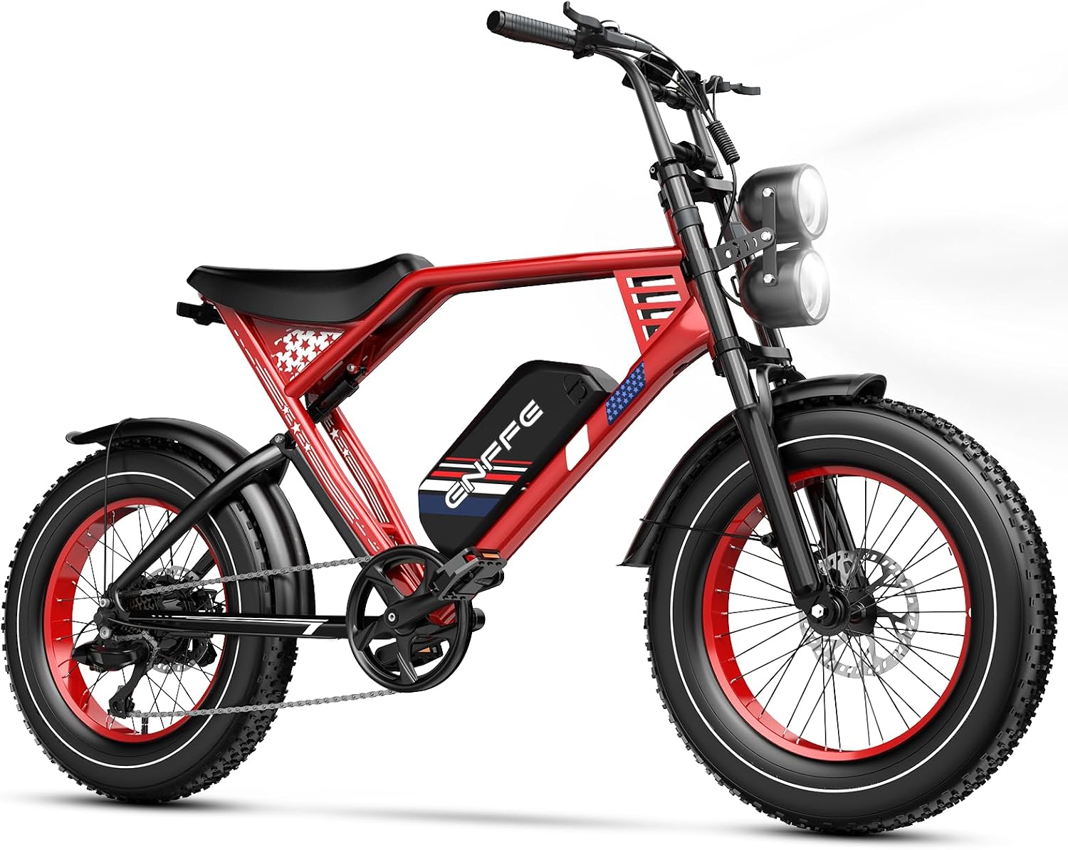 ES2 Max Electric Bike, 22.5 Ah Super Large Battery Ebike, 92NM Torque Super Power Ebike, Up to 32MPH and 100 Miles, 7-Speed 20' Fat Tire All Terrain Electric Bike for Adults UL 2849 Certified