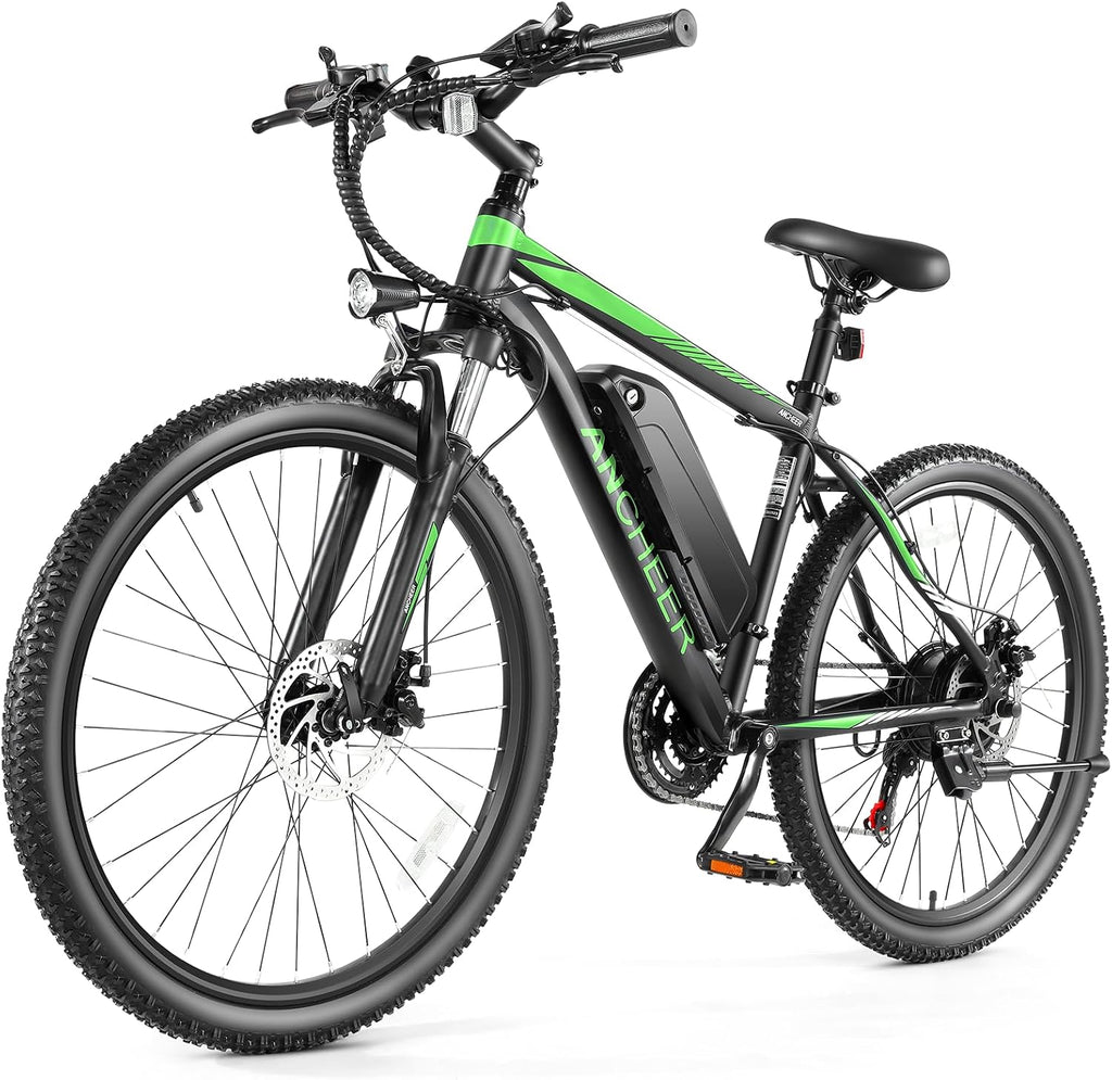 ANCHEER Electric Bike for Adults, [Peak 750W Motor] Electric Mountain Bike, 26' Sunshine Ebike, 55 Miles 20MPH Electric Bicycle with 48V/374Wh Battery, 7/21Speed, UL2849 Compliant