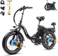 Wildeway Folding Electric Bike for Adults,2000W Dual Motor Ebike 20x4.0 Fat Tire All-Terrain 28MPH,48V 32Ah Removable Battery,7-Speed,Dual Hydraulic Disc Brake,City Commuting Delivery Bicycle