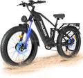 Electric-Bike for Adults, Dual-Motor-Ebike Hunting-Ebike 5000W, 60V 32AH Long Range Dirtbike, Fat-Tire-Electric-Bicycle, Full Suspension for Off-Road Snow Sand