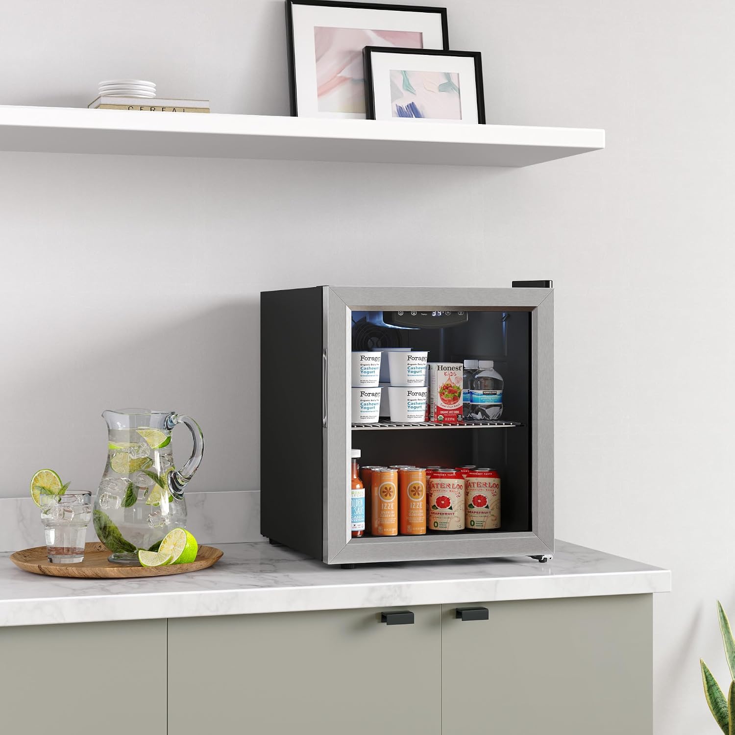 EdgeStar BWC71 18 Inch Wide 52 Can Capacity Extreme Cool Beverage Center - Stainless Steel