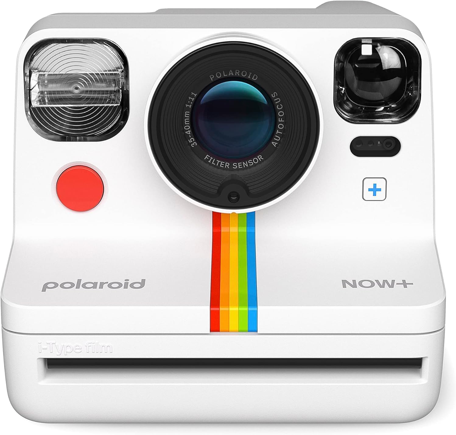 Bundle of Polaroid Now R Plus Generation 2 Bluetooth Connected I-Type Instant Film Camera (White) + Table Tripod + Pack of Film + Microfiber Cloth