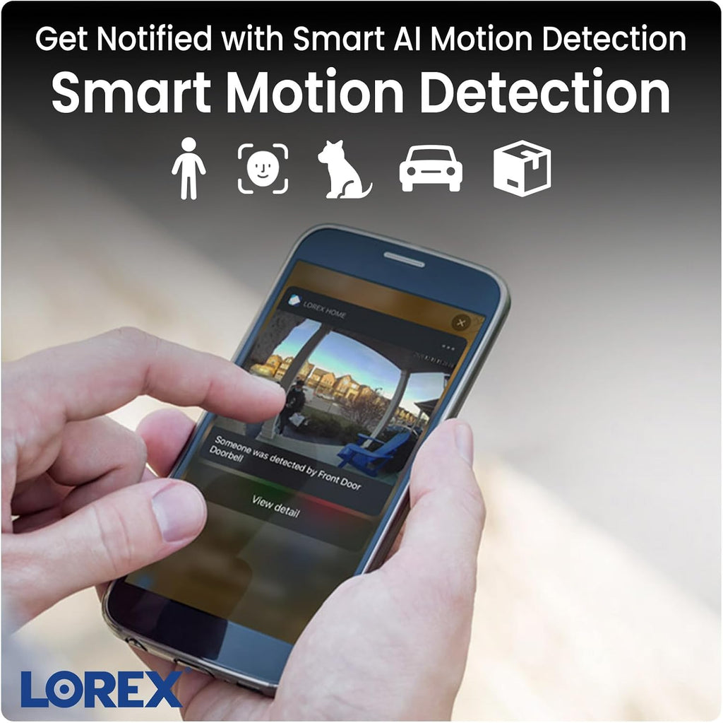 Lorex 4K 16 Camera Capable (8 Wired/8 Fusion WiFi) 2TB NVR System - Wired + Wireless Connectivity Capability, Remote Viewing, Local Storage & No Fees – Added Protection to Lorex Security Cameras