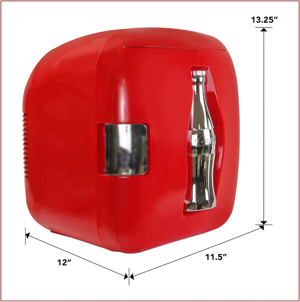 Coca-Cola CCU09 12 Can AC/DC Cube Electric Cooler by Koolatron