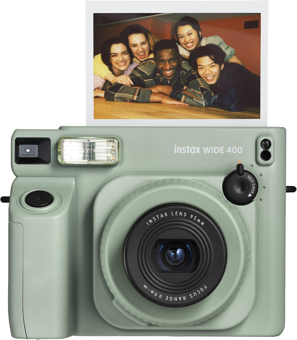 Fujifilm Instax Wide 400 Instant Film Camera Bundle with Compatible Carrying Case + Microfiber Cleaning Cloth