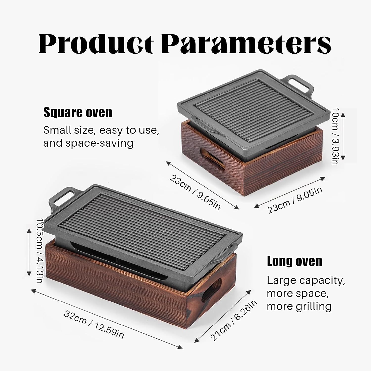 Japanese Barbecue Grill Portable Barbecue Stove Portable Smokeless Grill for Indoor Dining Table Camping BBQ,32 * 21cm