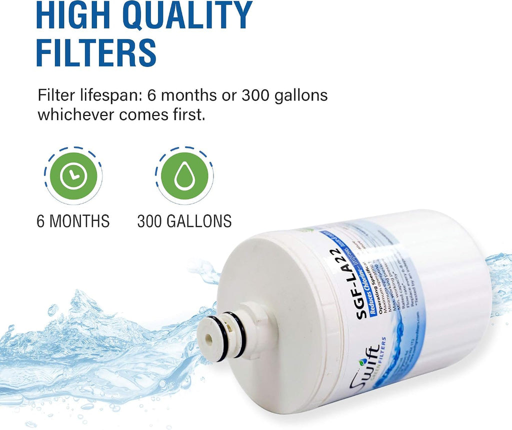 Swift Green Filters SGF-LA22 (6 Pack) LT500P, 5231JA2002-A, 5231JA2002, 5231JA2002A-S LG Replacement Water Filter