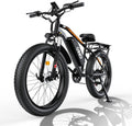 QnQ Electric Bike for Adults, 26' Commuter Ebikes, 2000W Peak Motor - 48V 15Ah Fast Mountain Bike, 7-Speed Gears, 34MPH & 60 Miles Long Range, Lockable Suspension Fork, Lightweight Mountain Bicycles