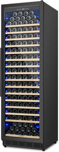 ORYMUSE 200 Bottle Upgrade Wine Cooler Refrigerator - 24 Inch Large Capacity Wine Fridge Built-In Freestanding, with Quiet Compressor, Professional Temperature Control & Wine Cellar - Black