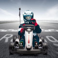 24V Electric Ride Car, Drift Kart for Kids with Adjustable Seat & 8.5MPH Speed, EVA Silent Wheels, Parent-Safety Certified Ride-on Toy