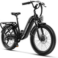 1500W Motor Electric Bike for Adults & Teenager, 48V 20AH Removable Battery Ebike, 24inch Fat Tire Electric Bicycle, Step-Thru E Bike for Commuting & Mountain, Front Suspension