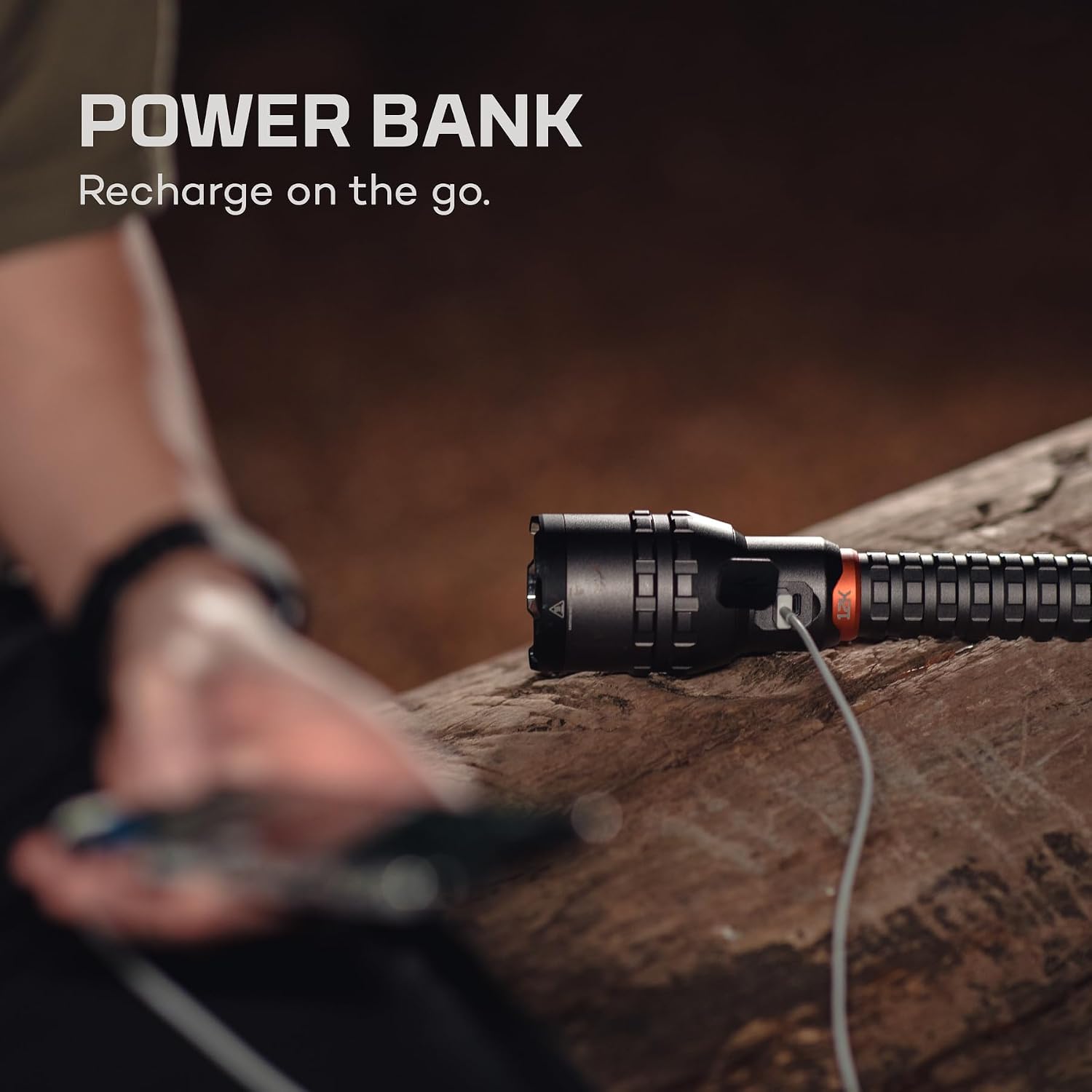 NEBO Davinci 12000L Flashlight | 12000 Lumen LED USB Rechargeable Flashlight & Power Bank, 5 Light Modes, Adjustable Zoom, IP67 Waterproof