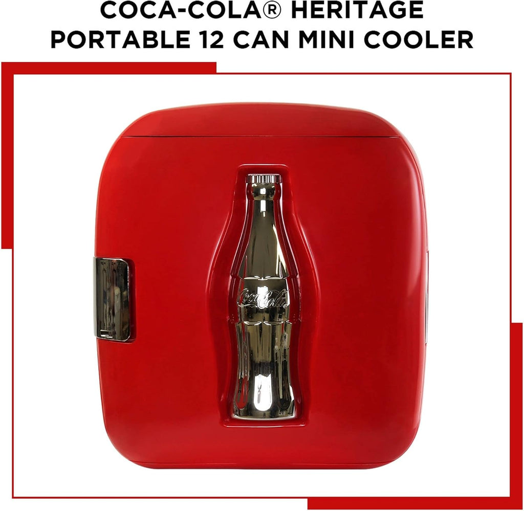 Coca-Cola CCU09 12 Can AC/DC Cube Electric Cooler by Koolatron