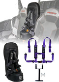 UTVMA RZR 1000 and 900 (2014-2023) Bump Seat with 4-Point Harness | Kids Seat | Jump Seat | All Models (XP, Turbo, Turbo S, High Lifter, Sport, Premium, Ultimate) (Seat with Purple Harness)