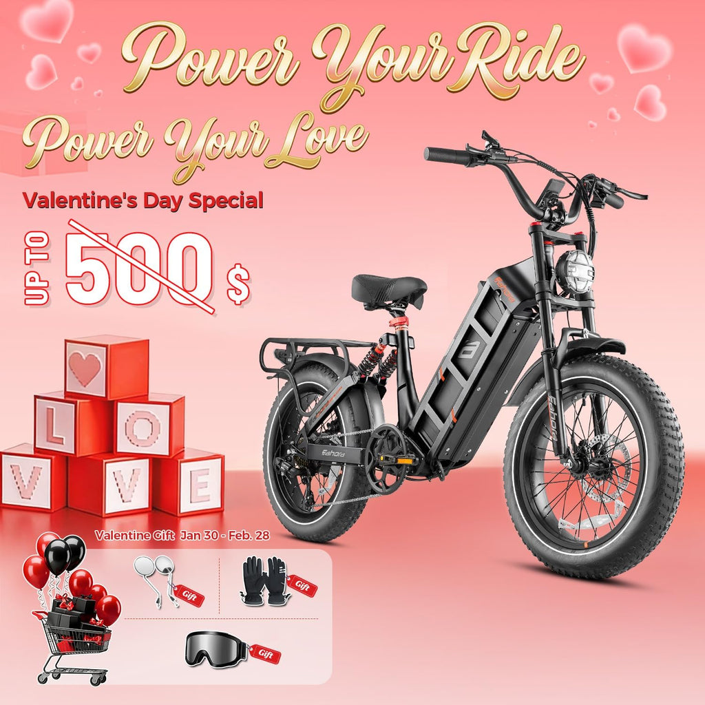 eAhora Juliet Pro 2/Juliet Electric Bike for Adults 5400W/1200W Dual Motor Electric Bicycle 43MPH 60V 70Ah 220+Miles Long Range 20' Fat Tire Full Suspension Mountain E-Bike with APP Control