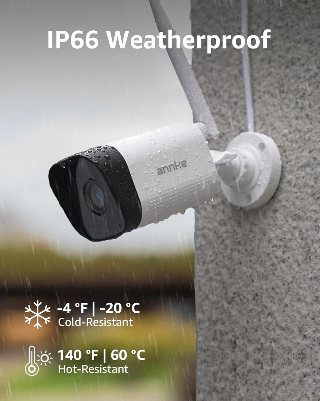 ANNKE 4K 16CH Wireless Security Camera System, 8MP NVR with 4pcs 5MP Outdoor WiFi Cameras, 2TB HDD, Human Detection, Two-Way Audio, Instant Alerts,100ft Night Vision, Smart Playback, IP66