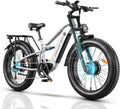 Dual Motor Electric Bike Peak 3000W, 52V 20AH Battery E Bike for Adults 26 Inch Fat Tire Mountain Electric Bicycle 38 MPH, Full Suspension Dual Hydraulic Disc Brake, Up to 90 Miles Range