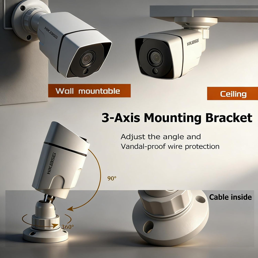 1080P H.265+ Home Security Camera System with 1TB Hard Drive，5MP 3K Lite 4 Channel CCTV DVR Recorder and 4 x 1080p Surveillance Bullet Camera Outdoor Indoor
