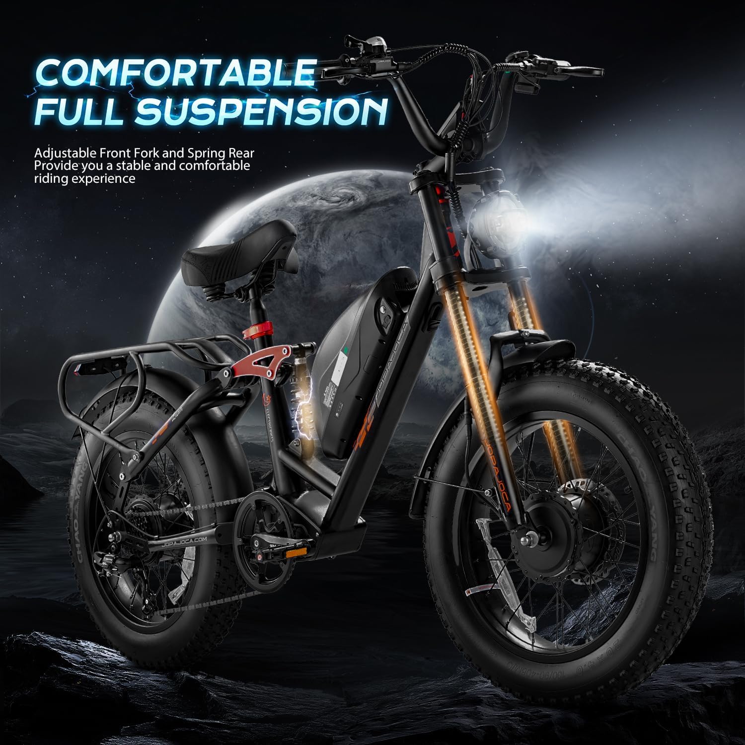(2025 Upgraded) EAhora X7 Peak 3000W Dual Motor Electric Bike for Adults 48V 20A 30-33MPH Dual Hydraulic Brakes Ebike 80-120Miles Longe Range Fat Tire Electric Bicycle for Man and Woman