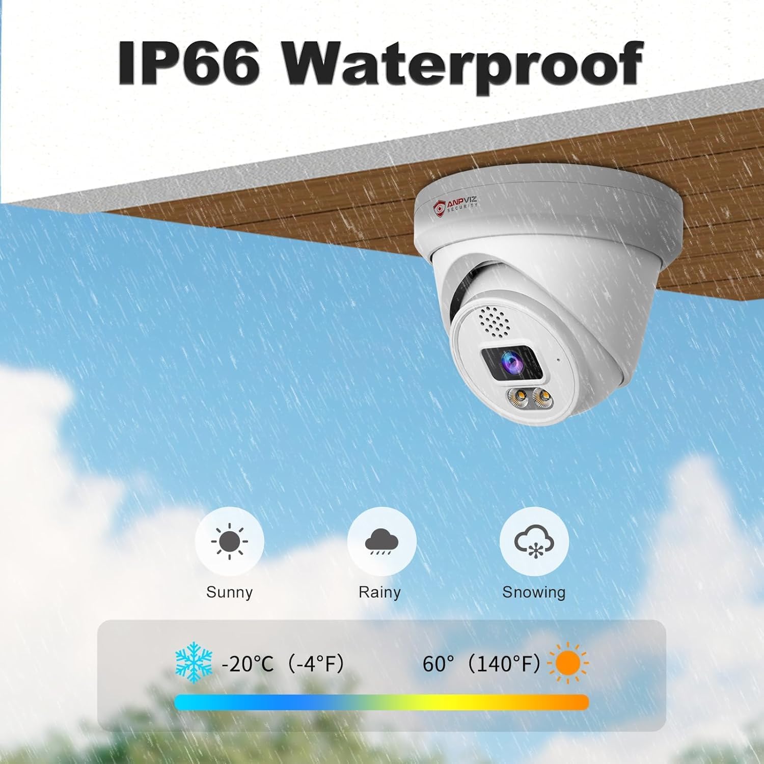 Two-Way Audio, Anpviz 16CH PoE Security Camera System, AI Human Vehicle Detection, 8PCS Wired 6MP PoE IP Cameras for Business Home, 12MP 16CH NVR Pre-Installed 4TB HDD for 24-7 Recording, NDAA