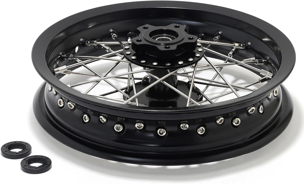 TOFR 12' x 2.15' Rear Wheel Rim Spoke Hub for Surron SUR-RON Light Bee X LBX for Segway X160 X260