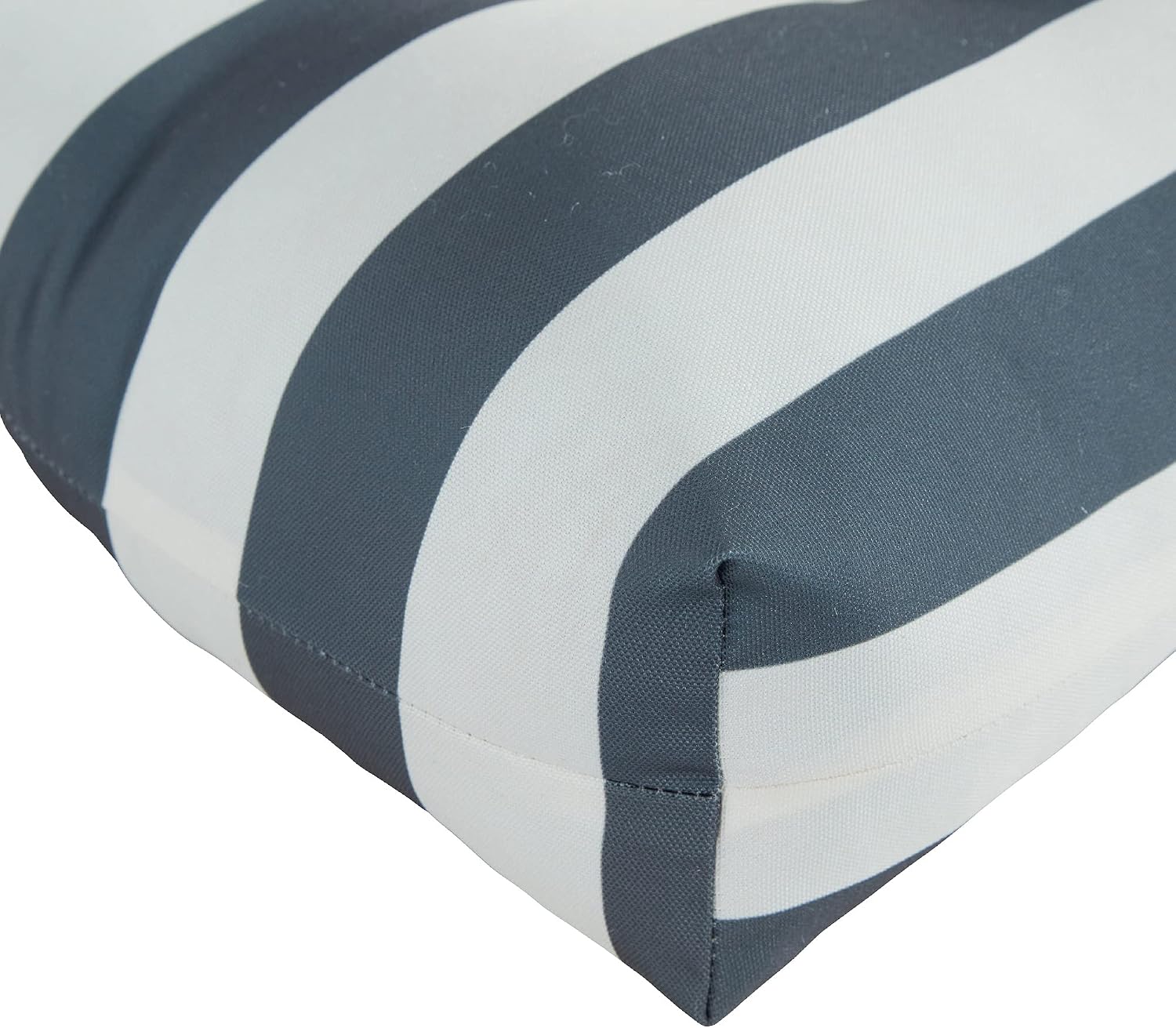 Greendale Home Fashions Outdoor 42x21-inch Seat/Back Chair Cushion (Set of 2), Gray Stripe