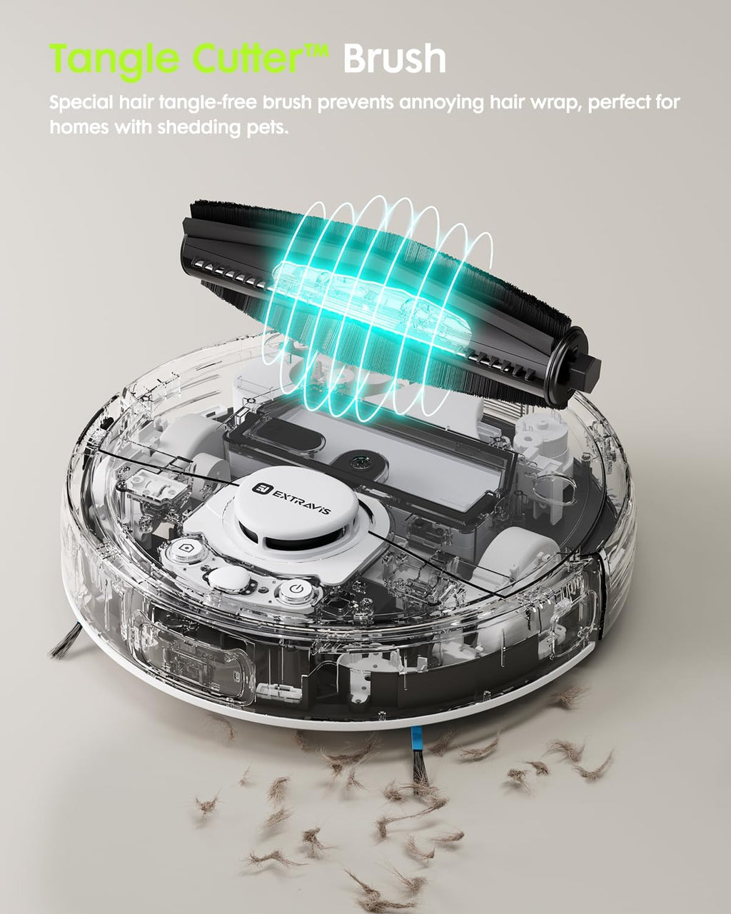 V5 Robot Vacuum and Mop, Self-Emptying Robotic Vacuum Cleaner, 8500Pa Suction and Robot Vacuum Replacement Kit