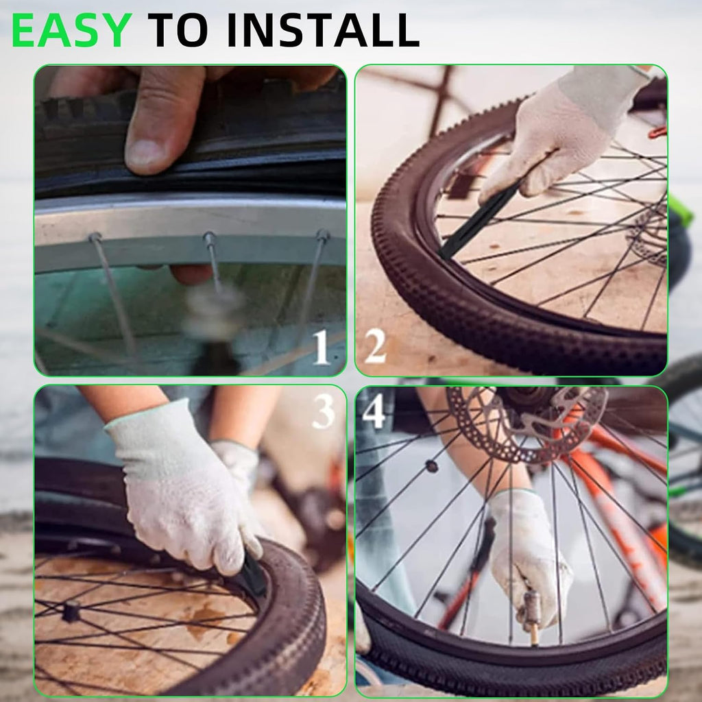 2 Pcs E-Bike Fat Tire Set with Inner Tube,24 X 4.0 Inch Electric Bicycle Replacement Accessories,Compatible with Urban Street Mountain Beach Snowmobile or 3-Wheel Bikes
