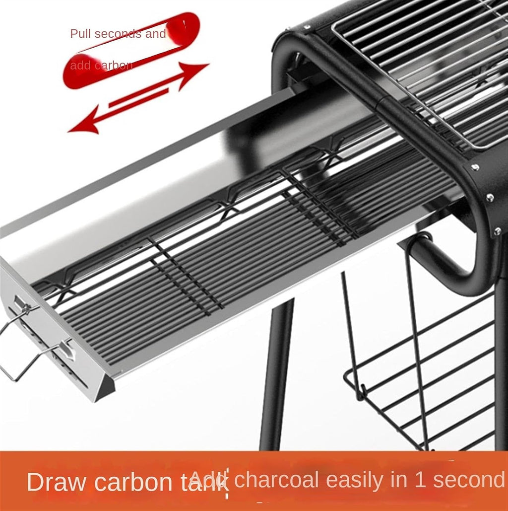 Portable Charcoal Grill Outdoor Portable Charcoal Grills Foldable Barbecue Grill for Camping Patio Backyard BBQ Grill for Outdoor