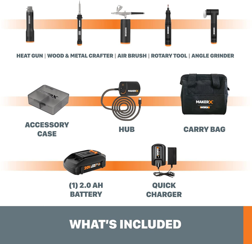 Worx WX997L MAKERX Crafting Tool Deluxe Combo Kit