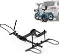 MOPHOTO Heavy-Duty Folding Trike Rack for Adult Tricycles, 170 lbs Hitch Mount Carrier, Fits 5' Fat Tires & 42.1'–59' Wheelbase, Rear Trike Rack with 2' Receiver for Cars, Trucks, SUVs, RVs