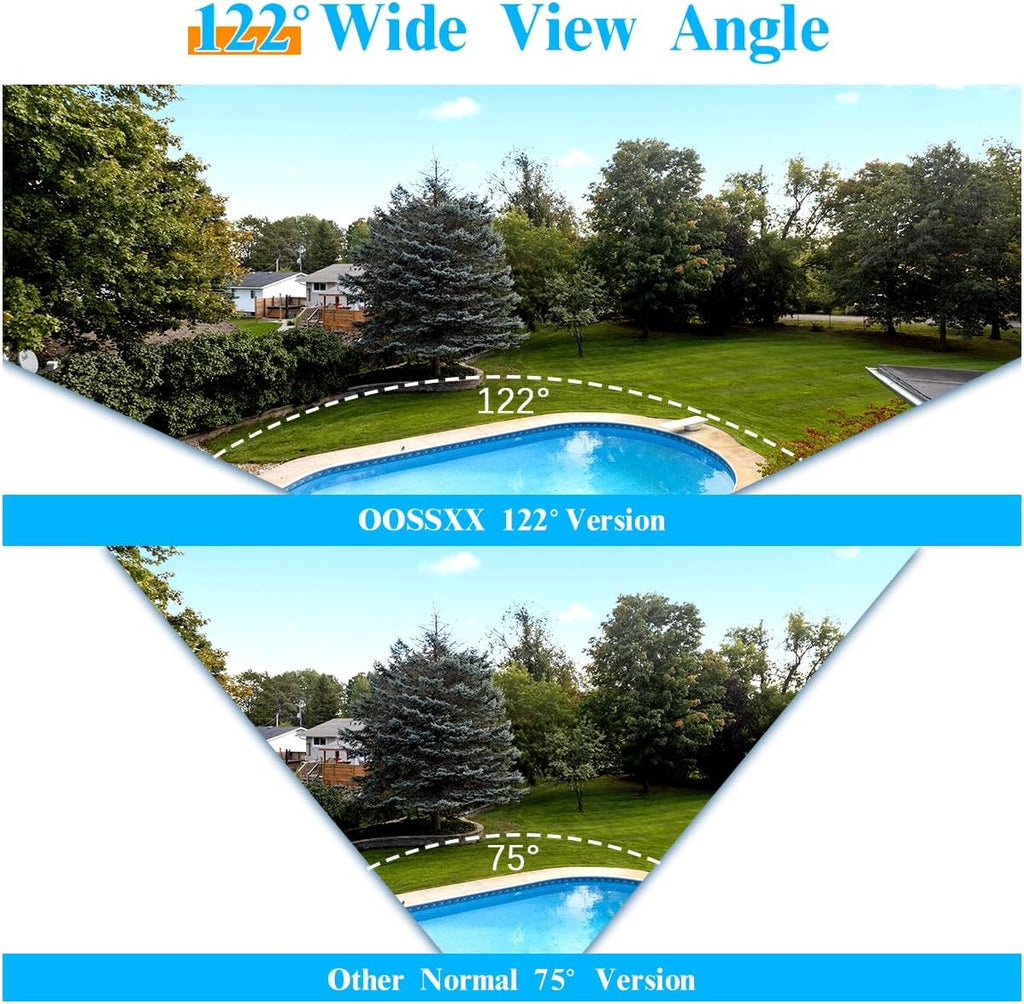 (2026 New) 5MP Wired Security Camera System, 8CH DVR with 1TB Hard Drive, 6 CCTV Cameras, AI Human Detection, 122° Wide Angle, 65ft Night Vision, IP67 Waterproof, Free App, No Monthly Fee