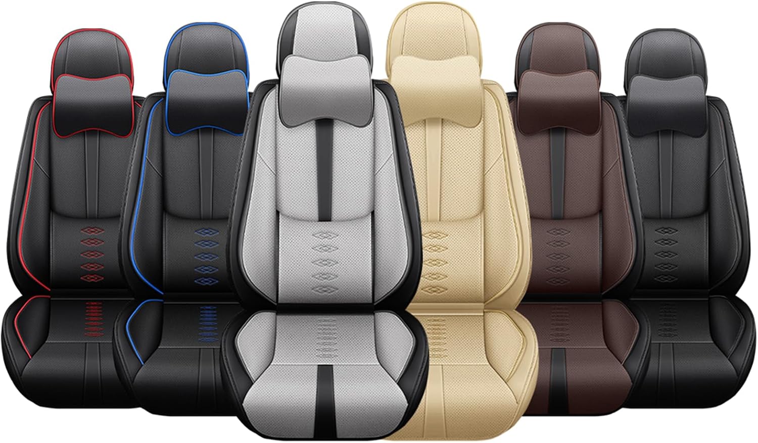 Leather Seat Covers for Jaguar XJ8 2000-2008,Car Seat Covers Full Set,Waterproof Car Seat Protectors with Airbag,Comfort Interior Cover Seats for Cars(Beige,Pillows)