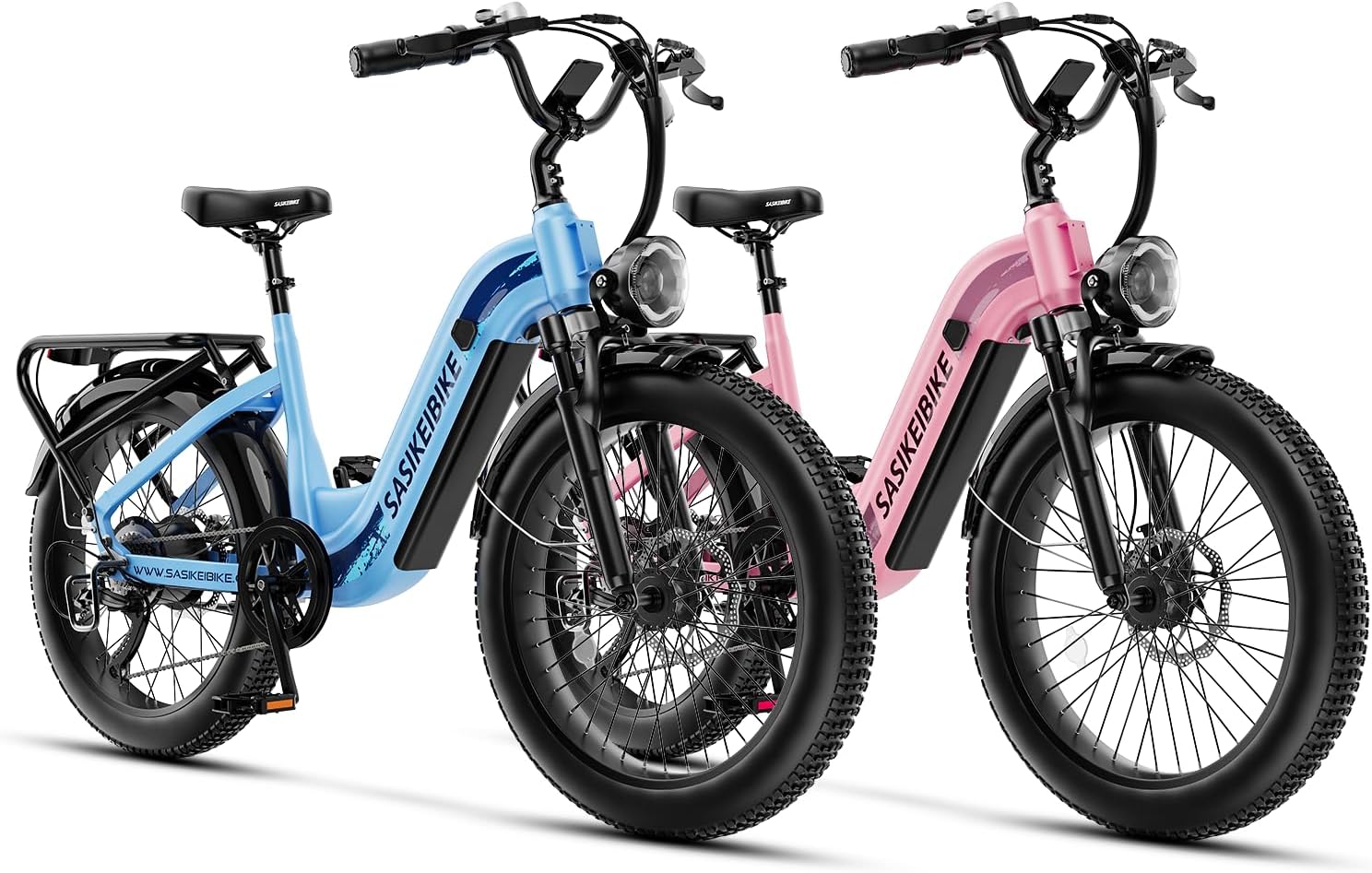 1500W Motor Electric Bike for Adults & Teenager, 48V 20AH Removable Battery Ebike, 24inch Fat Tire Electric Bicycle, Step-Thru E Bike for Commuting & Mountain, Front Suspension