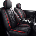 Front Car Seat Covers for Chevy Camaro 2001-2025, Waterproof Heavy Duty Durable Seat Covers, Car Seat Protector with Storage Pocket, Car Seat Cushion Easy to Install Cover Set(Red,Black)