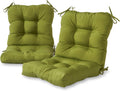 Greendale Home Fashions Outdoor 42x21-inch Seat/Back Chair Cushion (Set of 2), Juniper