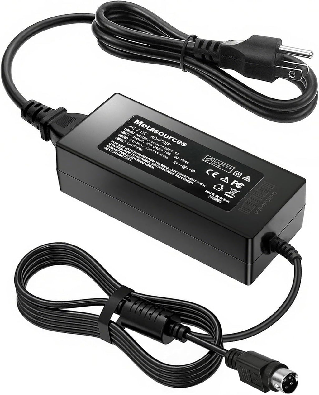 4-Pin AC/DC Adapter Compatible with SUNGZU Model SKA1000 SKA1000-T SKA1000T Li-ion Battery 1000W Portable Emergency Power Station CPT240002 32V-45V 6.5A 7.5A Power Supply Cord