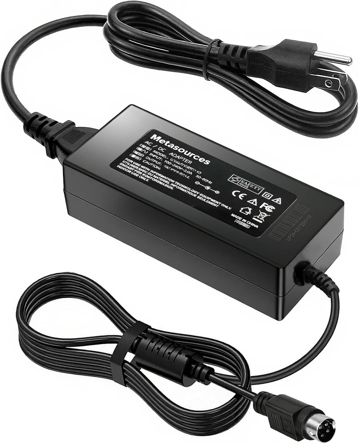 4-Pin AC/DC Adapter Compatible with SUNGZU Model SKA1000 SKA1000-T SKA1000T Li-ion Battery 1000W Portable Emergency Power Station CPT240002 32V-45V 6.5A 7.5A Power Supply Cord
